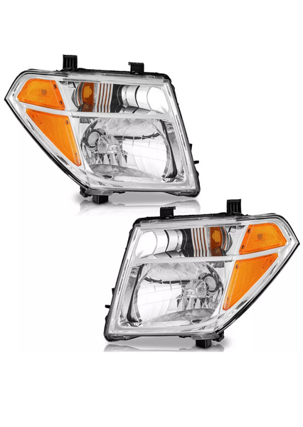 2005 2006 2007 Nissan Pathfinder Headlights Headlamps Set Pair 2005-2008 Nissan Frontier