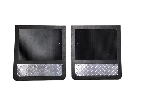 Genuine OEM Ford 2005 2006 2007 2008 2009 2010 F250 F350 F450 F550 Splash Guards Flat Rubber Mud Flaps 19 1/2" height x 17 3/4" wide