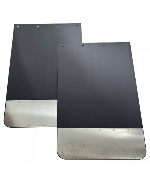 Mud Flaps Dually Dual Rear Wheel with Chrome 24” wide x 36” long