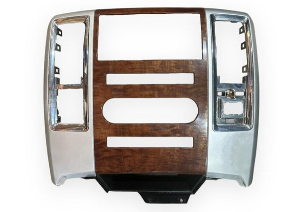 2009 2010 2011 2012 Dodge Ram 1500 2500 3500 Center Dash Radio Bezel Trim Woodgrain