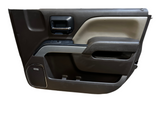 2016-2018 Silverado Sierra Front Right Door Panel Trim Brown Silver High Country