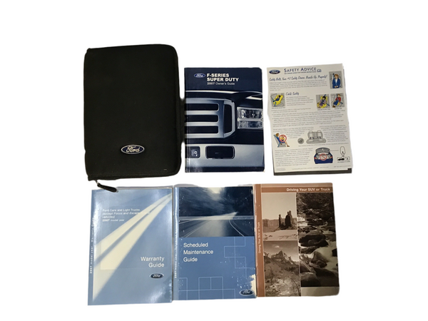 2007 Ford F-250 F-350 F-450 F-550 Super Duty Owner's Manual User Guide with Case
