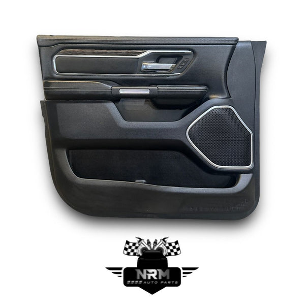 2019 - 2024 Ram Door Panel Left Front Black Wood Laramie