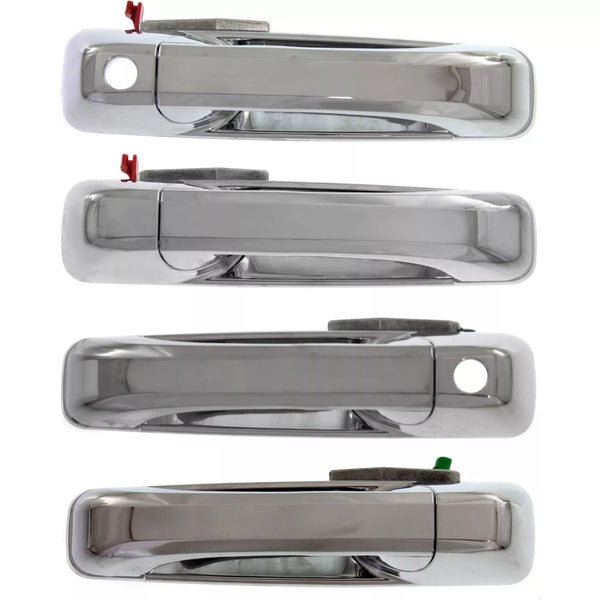 2011 2012 2013 2014 2015 2016 2017 2018 Ram 1500 2500 3500 Set of 4 Front and Rear Chrome Door Handle Exterior