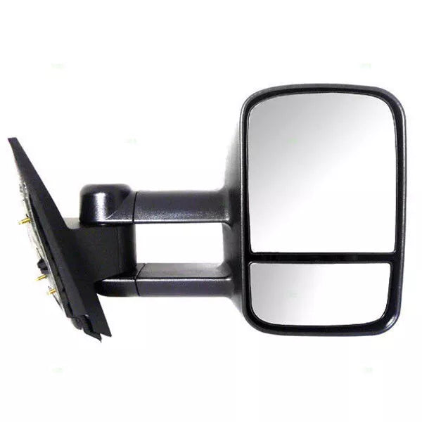 2007 2008 2009 2010 2011 2012 2013 Chevrolet Silverado GMC Sierra 1500 2500 3500 Right Passenger Side Manual Mirror Tow Dual Arm