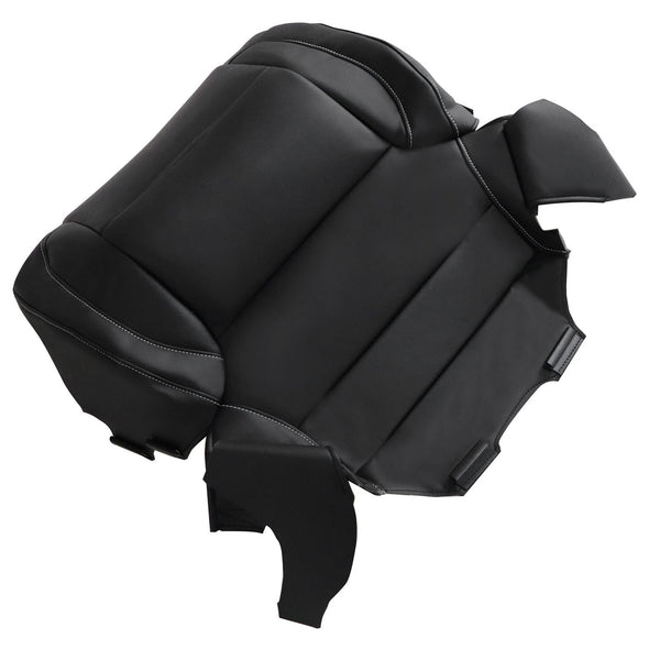 2014 2015 2016 2017 2018 2019 Chevy Silverado 1500 2500 3500 Front Bottom Leather Seat Cover Black Bottom