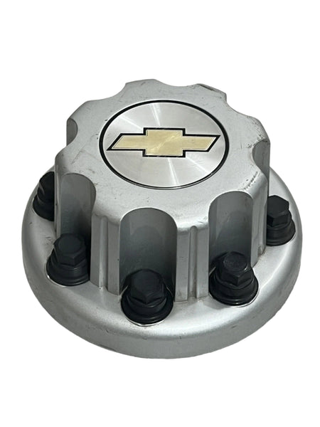 2001 2002 2003 2004 2005 2006 2007 Chevrolet Silverado 3500 Dually Rear Wheel Center Hub Cap Silver
