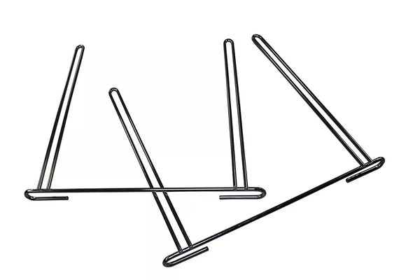 Hold Down Anti-Sail Mud Flap Bracket Dual Chrome Length 20" Set of 2