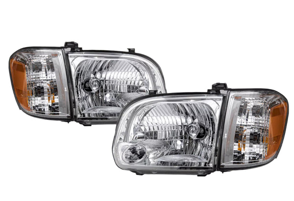 2005-2006 Toyota Tundra 05-07 Sequoia Chrome Headlights Assembly Headlamps w/ Turn Signal