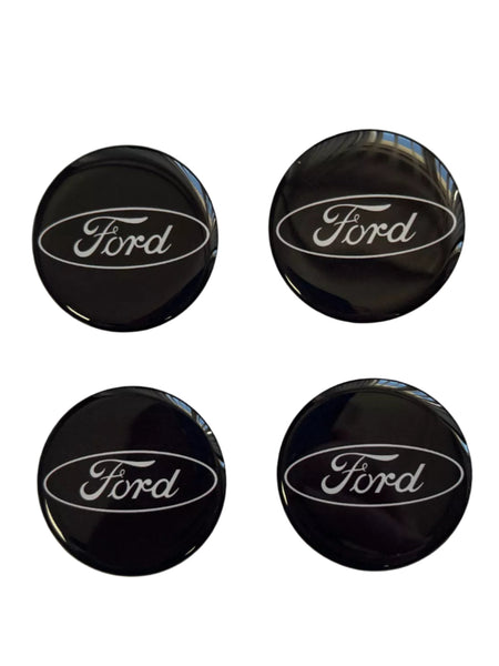 Large Simulator Ford Simulators Center Wheel Cap Self-Adhesive Emblems Rims Logo Stickers Black