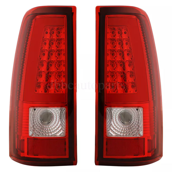2003 2004 2005 2006 Chevy Silverado Rear Brake Lamps RED Pair LED Taillights