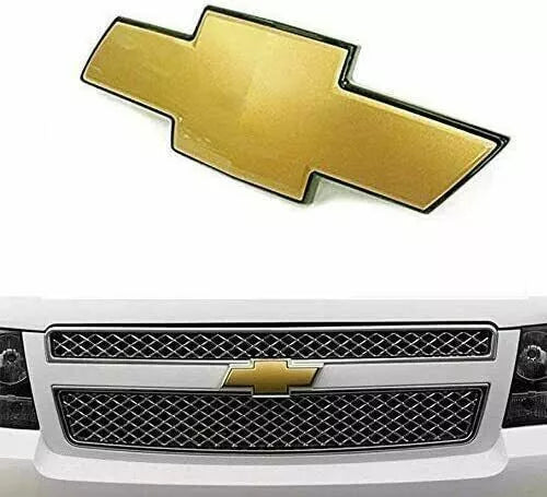 2007-2014 Chevrolet Tahoe Suburban Avalanche New Front Grille Emblem Gold Bow Tie