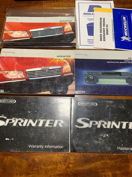 2003 Freightliner Sprinter Vans User Guide Owner's Manual with Case