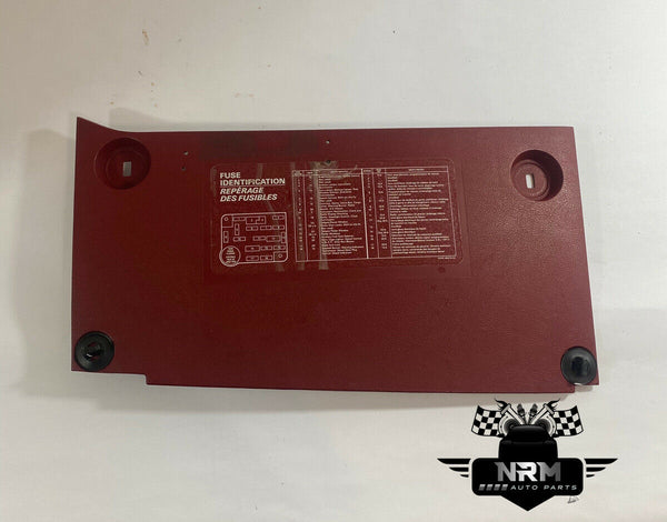 87 88 89 90 91 Ford F-150 F-250 Bronco Trim Fuse Box Cover Lower Panel Trim Red