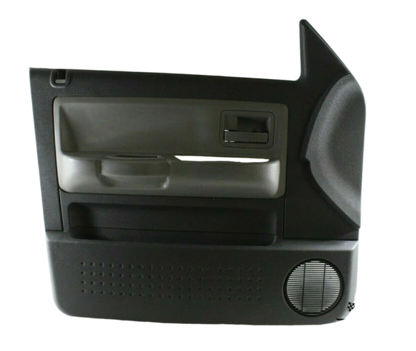 2008 2009 2010 2011 Dodge Dakota Front Left Door Electric Panel Trim Black with Grey Gray