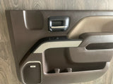 2016-2018 Silverado Sierra Front Right Door Panel Trim Brown Silver High Country