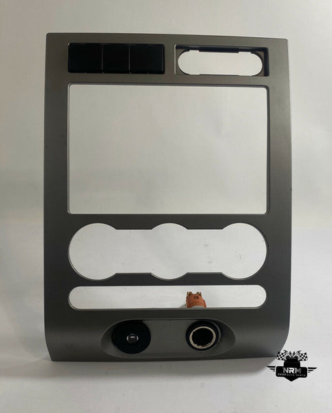 2007 - 2010 Ford Expedition Silver Radio Bezel Trim Climate Dash