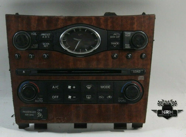 08 09 Infiniti Ex A/C Heater Climate Control Temperature With Dual Zone