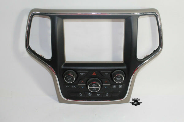 14 15 Jeep Grand Cherokee Dual Zone AC Climate Control Radio Bezel 8.4" *
