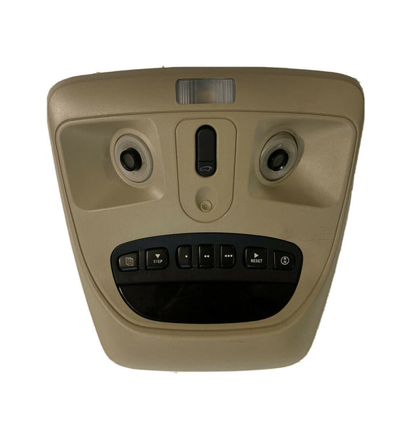 2007-2009 Chrysler Aspen Overhead Console Tan With Rear Hatch Garage Door Trip