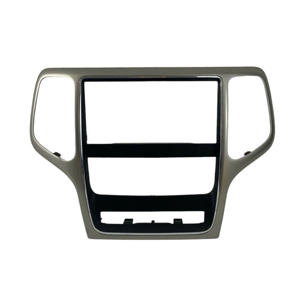 2011 2012 2013 Jeep Grand Cherokee Center Radio Bezel Trim Silver