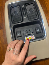 2011 2012 13 Jeep Grand Cherokee Center Console Rear A/C Air Vent Power USB Port