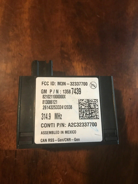 2015 - 2017 CHEVROLET SILVERADO SONIC GMC SIERRA KEYLESS ENTRY RECEIVER OEM
