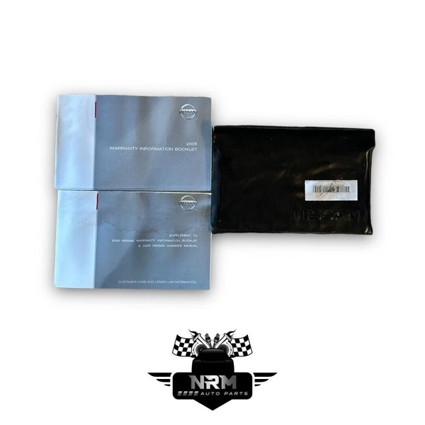 2005 Nissan Xterra Owners Manual User Guide SE S Off Road V6 4.0 I4 2.5L 4X4 2WD