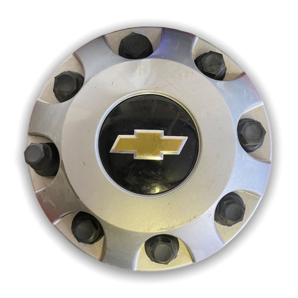2011 - 2024 Chevrolet Silverado 3500 DRW Silver OEM Front Wheel Center Cap Dually