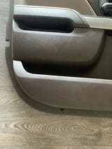 2016-2018 Silverado Sierra Front Left Door Panel Trim Brown Silver High Country
