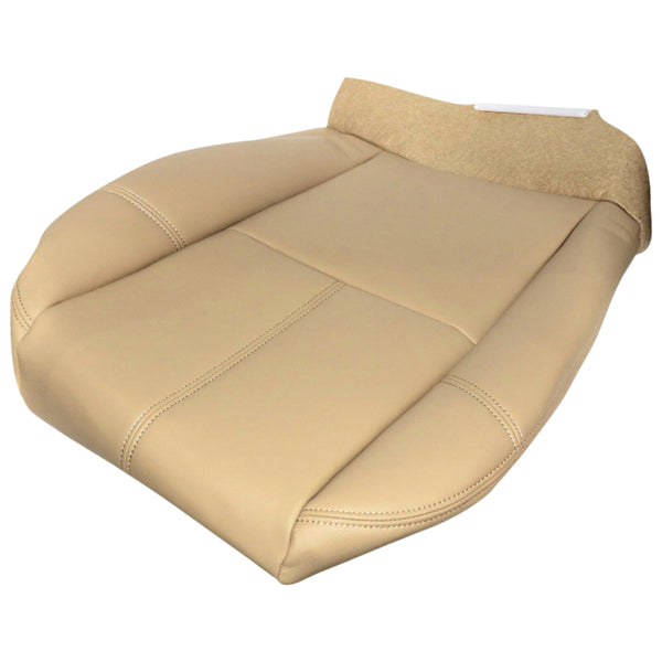2007-2013 Chevrolet Silverado Avalanche 1500 GMC Sierra 1500 2500 3500 Driver Left Side Seat Cover Leather Light Cashmere Tan