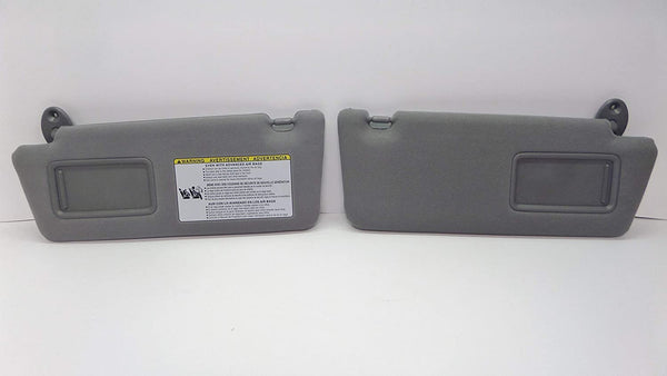2005-2012 TOYOTA Tacoma Grey Left Driver Right Passenger Side Sun Visor Sunshade W/O Light Set of 2
