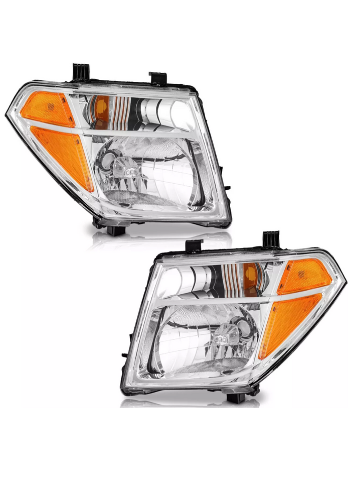 2005 2006 2007 Nissan Pathfinder Headlights Headlamps Set Pair 2005-2008 Nissan Frontier