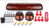 2002-2007 Chevy Silverado GMC Sierra 3X Amber Cab Roof Marker Lights Amber LED