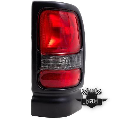 1994-2002 Dodge Ram Pickup Passenger Right Side Tail Lamp Textured Black Bezel