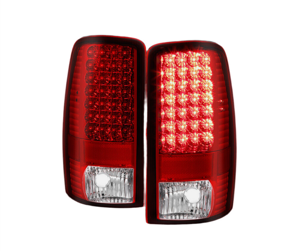 2000-2006 Chevrolet Suburban Tahoe GMC Yukon LED Tail Lights Lamps Set Red Clear