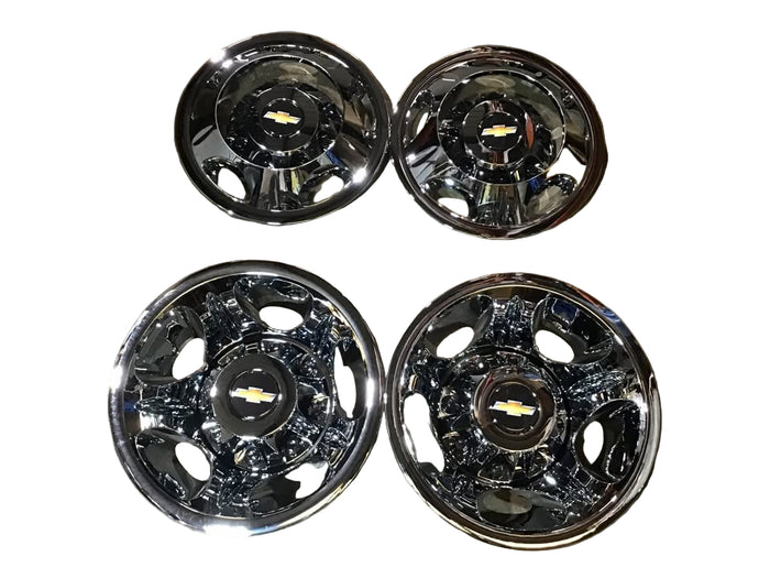 2011-2024 Chevrolet Silverado 3500 Simuators And Center Caps Complete Set.