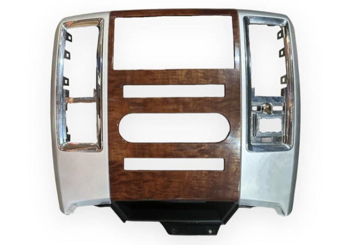 2009 2010 2011 2012 Dodge Ram 1500 2500 3500 Center Dash Radio Bezel Trim Woodgrain