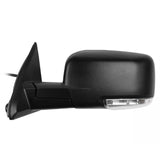 2009 - 2015 Dodge Ram 1500 Power Heated Turn Signal Fold Black Surface Mirrors