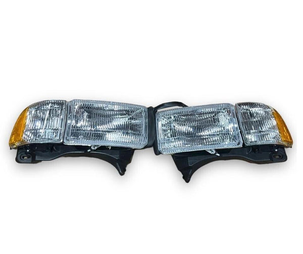 1994 1995 1996 1997 1998 1999 2000 2001 Dodge Ram 1500 2500 3500 Headlights Assembly Factory Style 2nd generation