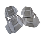 2006 2007 2008 2009 2010 Dodge Ram 1500 2500 3500 Front Bottom Top Seat Covers Set Light Gray Grey Cloth