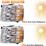 2007 2008 2009 2010 2011 2012 2013 Chevrolet Silverado 1500 2500 3500 Headlight Headlamp Head Light Lamp Left Driver LH
