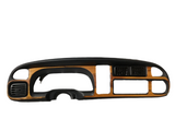 1998 1999 2000 2001 Dodge Ram Pickup Truck OEM Dash Gauge Cluster Trim Bezel Black With Woodgrain 5GK51DX9AA
