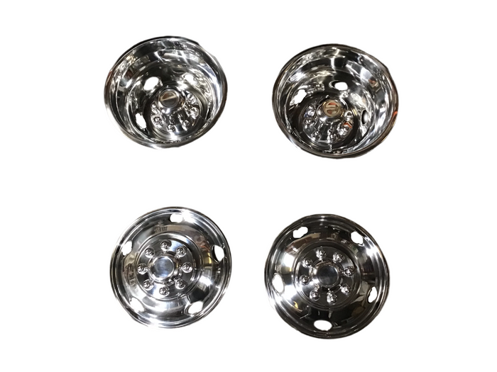 2003-2018 Dodge Ram 3500 Stainless Steel Bolt-On Simulators Complete Set Of 4 Dually DRW