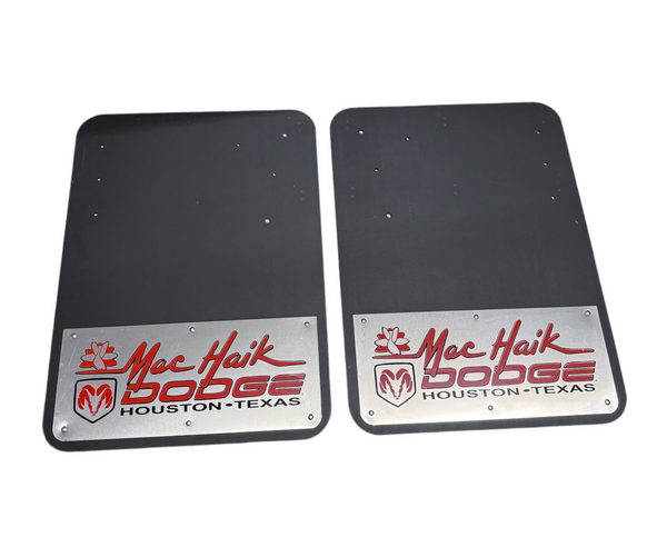 Mac Haik Dodge Ram 3500 Mud Flaps Mudflaps Set Dually Dual Rear Wheel 26" height x 19.5" wide