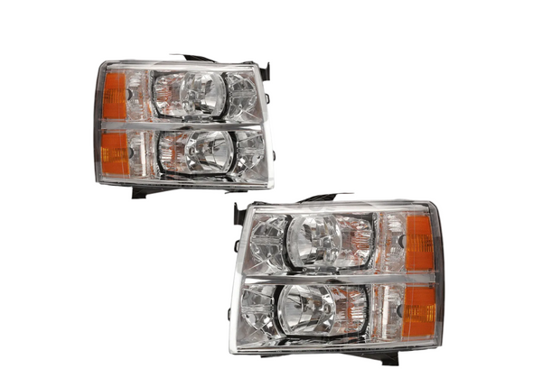 2007 2008 2009 2010 2011 2012 2013 Chevrolet Silverado 1500 2500 3500 Headlights Headlamps Set Head Lights Lamps Left Right