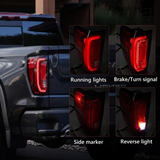 2019 2020 2021 2022 2023 2024 GMC Sierra Denali 1500 2500 3500 Left Taillight LED Left Driver LH