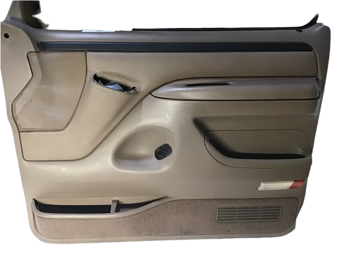 1992 1993 1994 1995 1996 Ford F-250 F-350 Front Right Passenger Door Panel Tan Brown