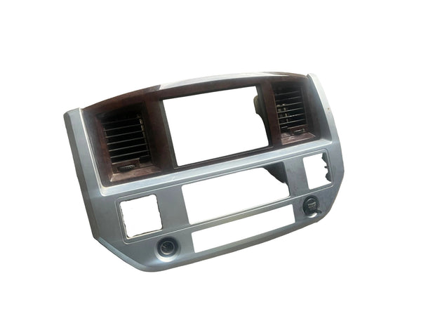 2006 2007 2008 Dodge Ram 1500 2500 3500 Navigation Center Dash Radio Bezel Silver/Woodgrain 5JZ13TRMAC