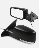 2009 2010 2011 2012 2013 2014 2015 2016 2017 2018 Dodge Ram 1500 2500 Mirrors Set With Turn Signal Power Heated Black Textured Left LH Right RH Driver Passenger